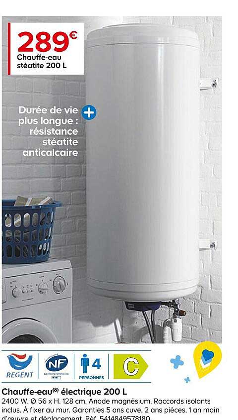 chauffe-eau électrique 200l