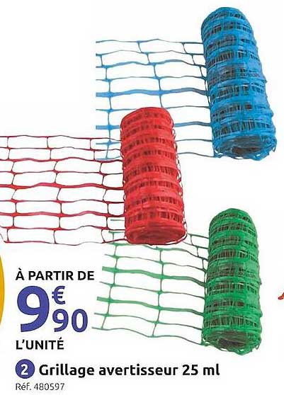 grillage avertisseur 25ml