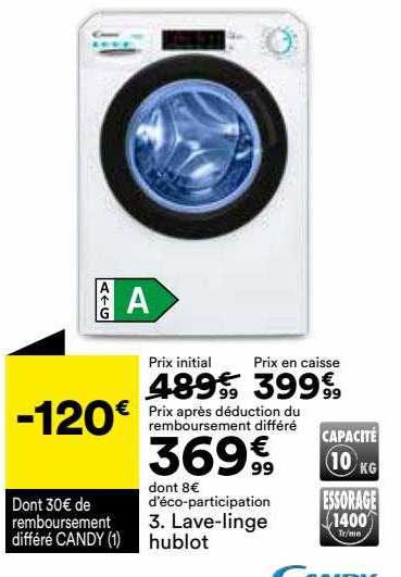 lave-linge hublot candy
