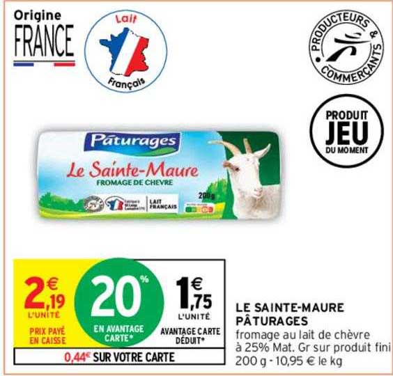 Le Sainte-maure Pâturages