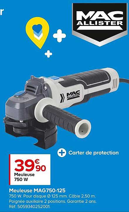 meuleuse mag750-125 mac allister