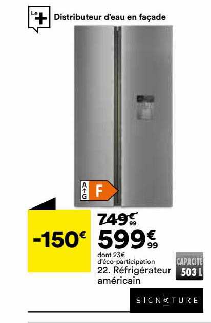 Réfrigérateur Américain Signature