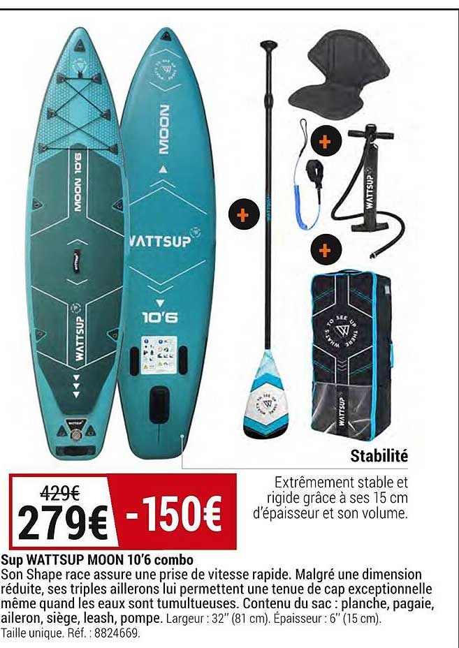 sup wattsup moon 10'6 combo