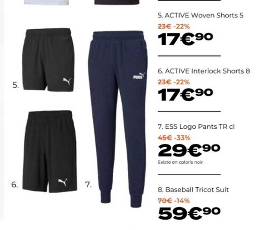 active woven shorts s puma, active interlock shorts 8 puma, ess logo pants tr cl puma, baseball tricot suit puma