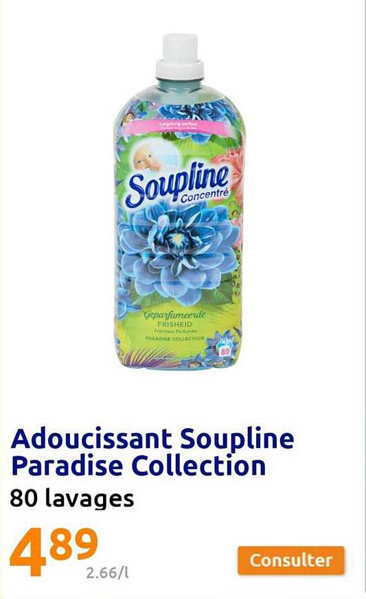 adoucissant soupline paradise collection