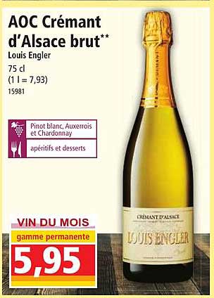 aoc crémant d'alsace brut louis engler