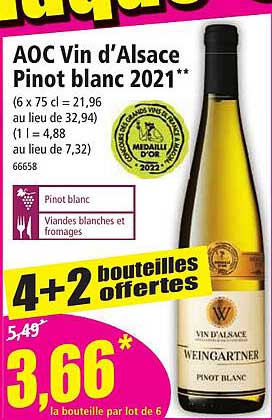 aoc vin d'alsace pinot blanc 2021