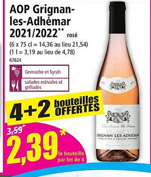 Aop Grignan-les-adhémar 2021-2022