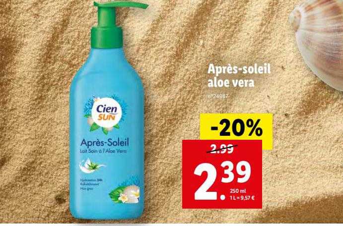 après-soleil aloe vera cien sun