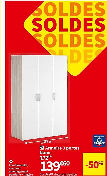 Armoire 3 Portes Nano