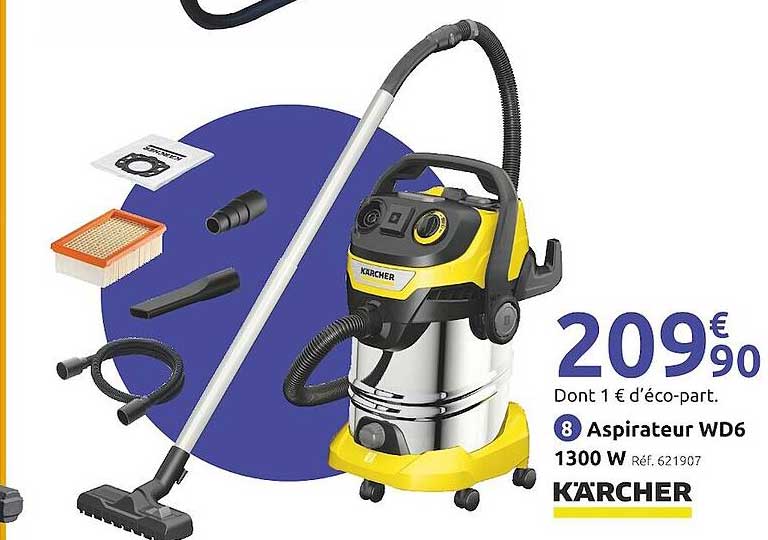 aspirateur wd6 1300w kärcher