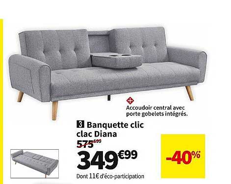banquette clic clac diana