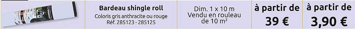 bardeau shingle roll
