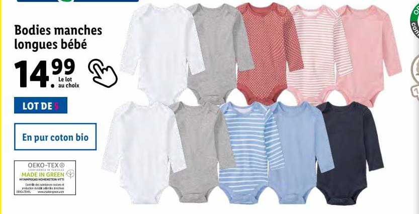 bodies manches longues bébé