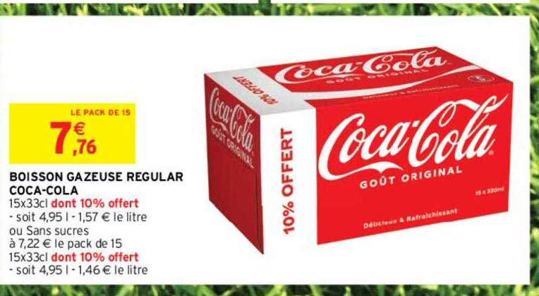 boisson gazeuse regular coca-cola