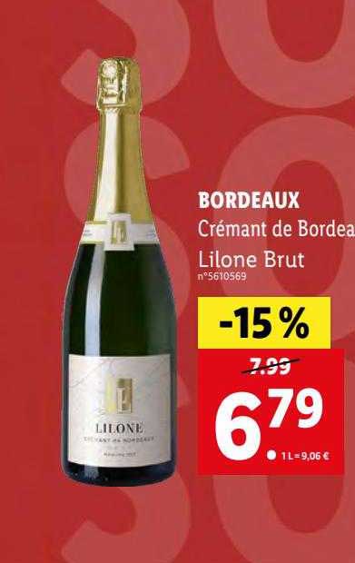 Bordeaux Crémant De Bordeau Lilone Brut