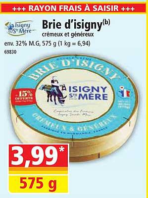 Brie D'isigny Crémeux Et Généreux
