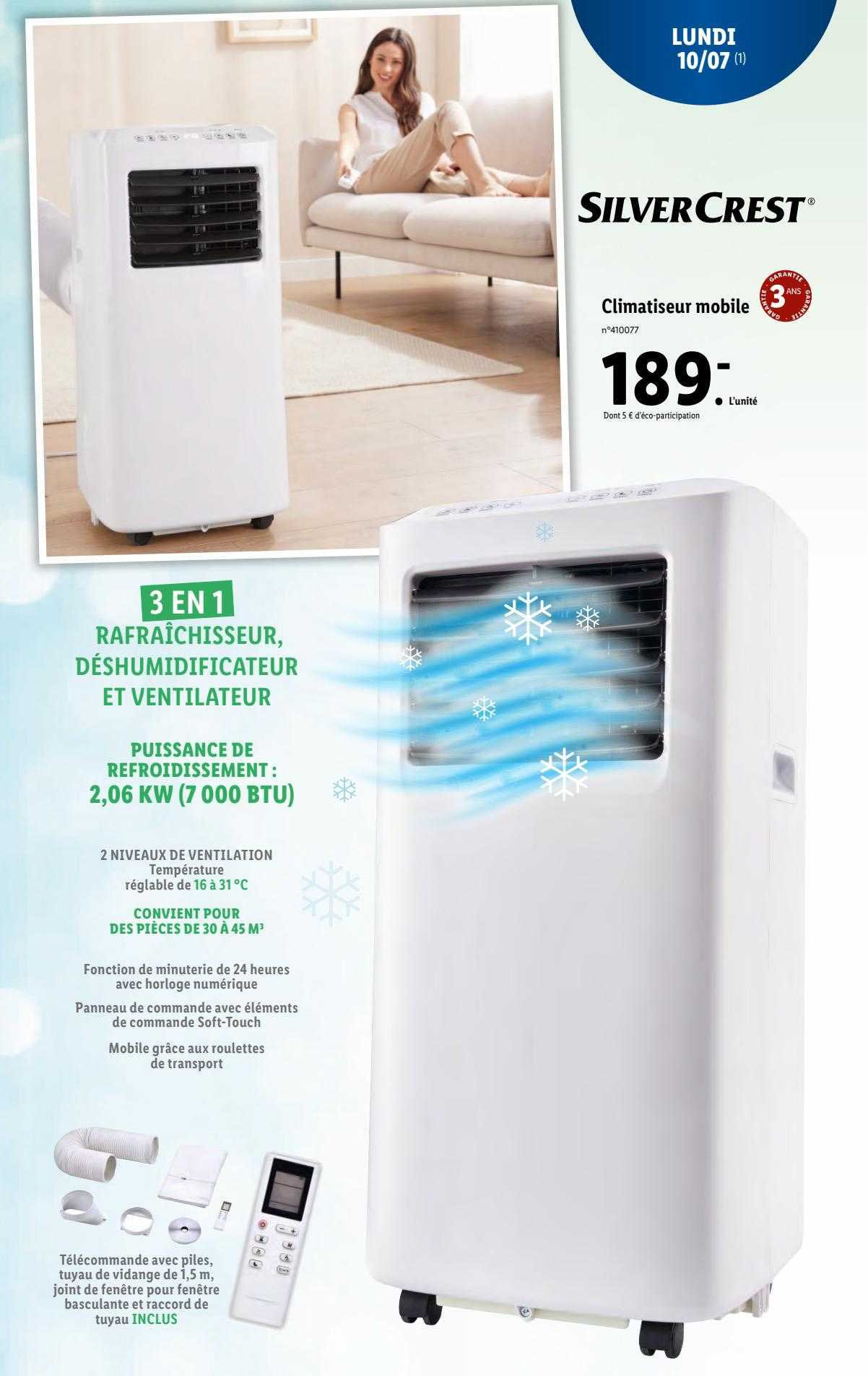 Climatiseur Mobile Silver Crest