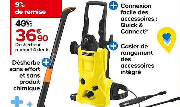 désherbeur manuel 4 dents kärcher