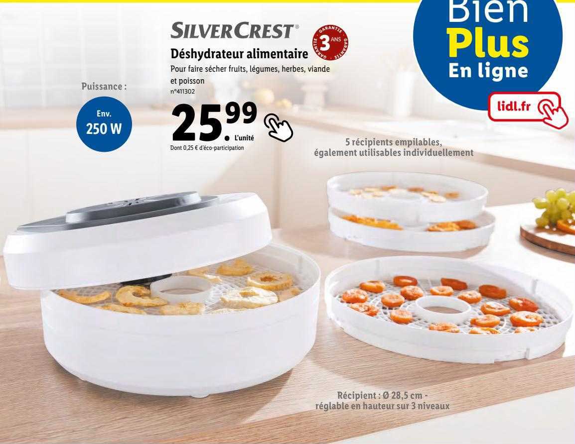 Déshydrateur Alimentaire Silver Crest