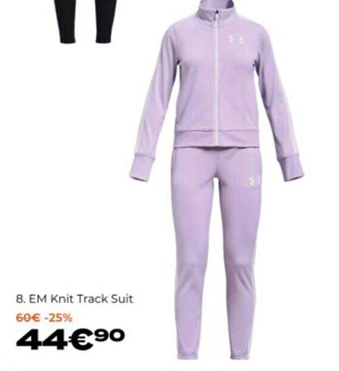 em knit track suit