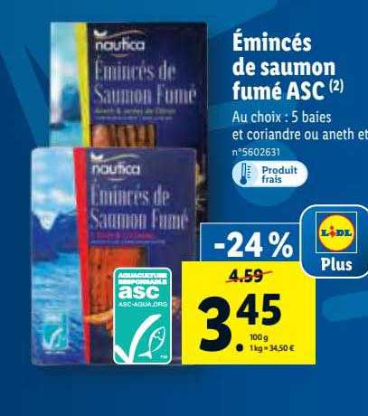 émincés De Saumon Fumé Asc