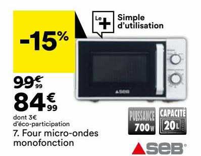 four micro-ondes monofonction seb
