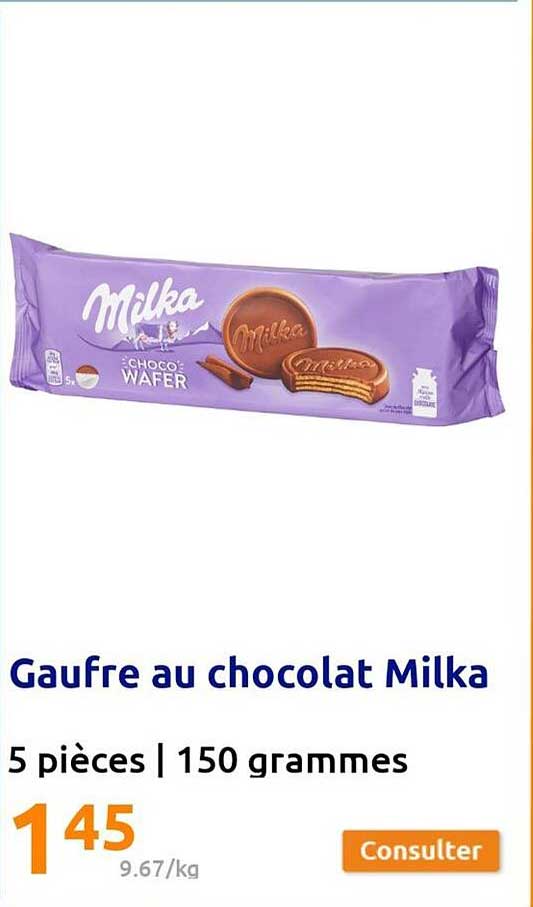 Gaufre Au Chocolat Milka