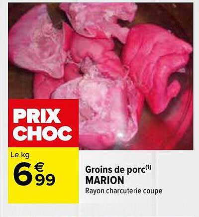 groins de porc marion