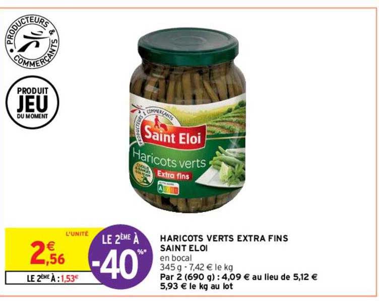 haricots verts extra fins saint éloi