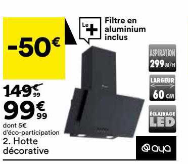 hotte décorative aya