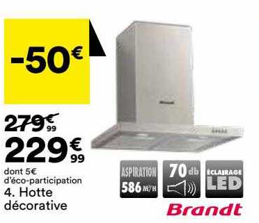 hotte décorative brandt