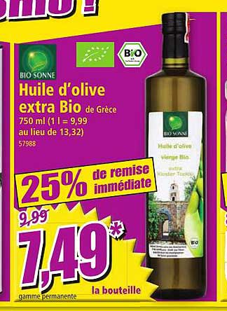 Huile D'olive Extra Bio De Grèce Bio Sonne