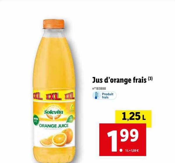 Jus D'orange Frais Solevita