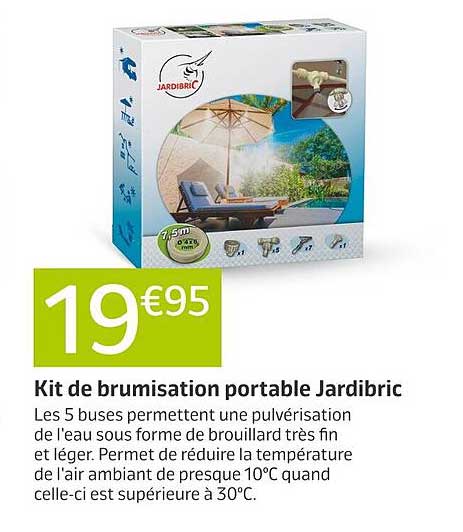 kit de brumisation portable jardibric