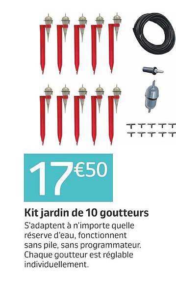kit jardin de 10 goutteurs