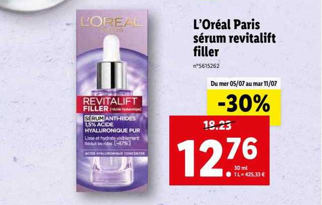 L'oréal Paris Sérum Revitalift Filler