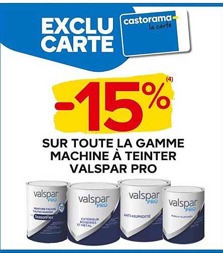 la gamme machine à teinter valspar pro