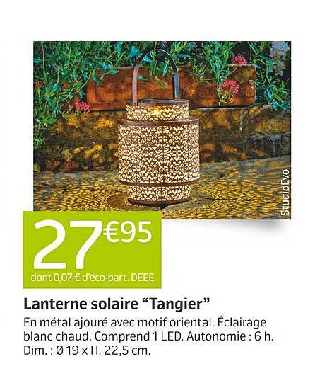 lanterne solaire "tangier"