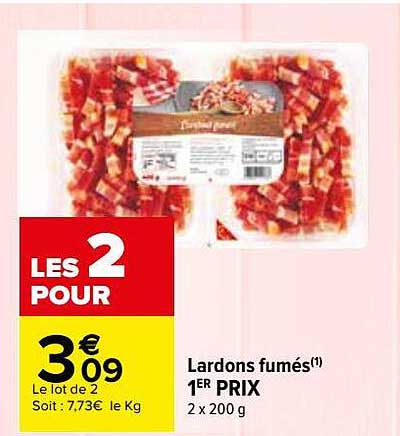 lardons fumés 1er prix