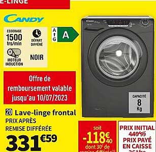 Lave-linge Frontal Candy