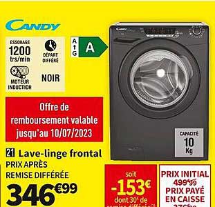 lave-linge frontal candy