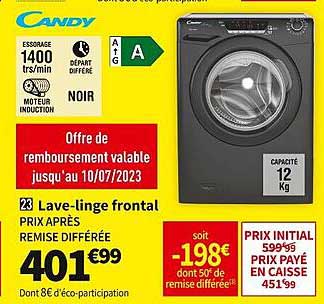 lave-linge frontal candy