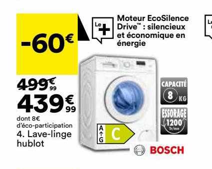 lave-linge hublot bosch