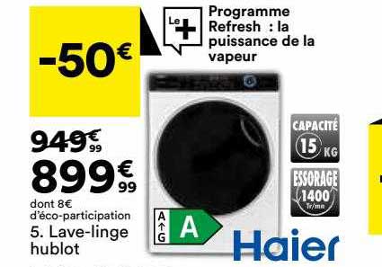 Lave-linge Hublot Haier