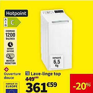 lave-linge top hotpoint