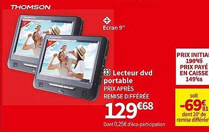 lecteur dvd portable thomson
