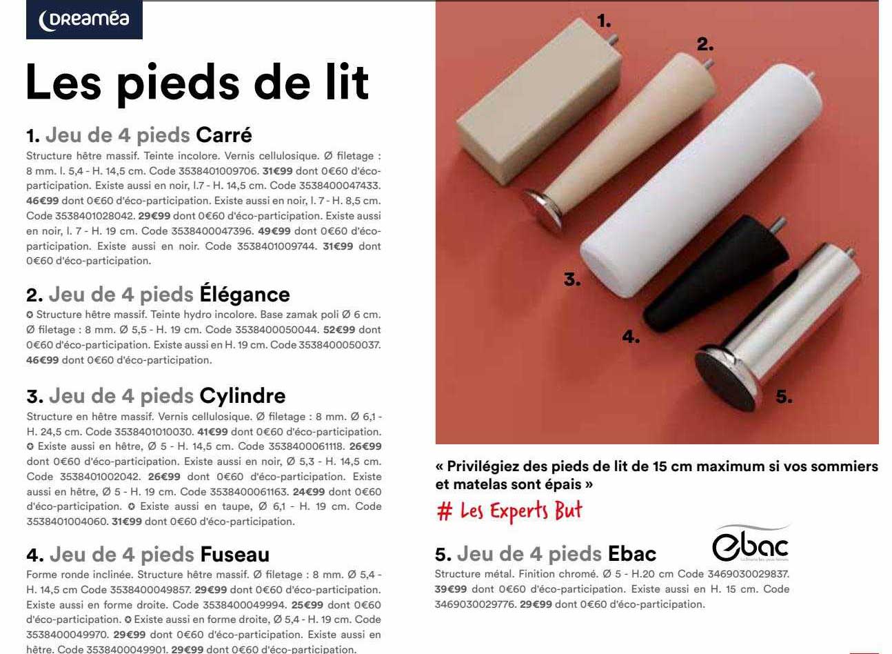 Les Pieds De Lit Dreaméa
