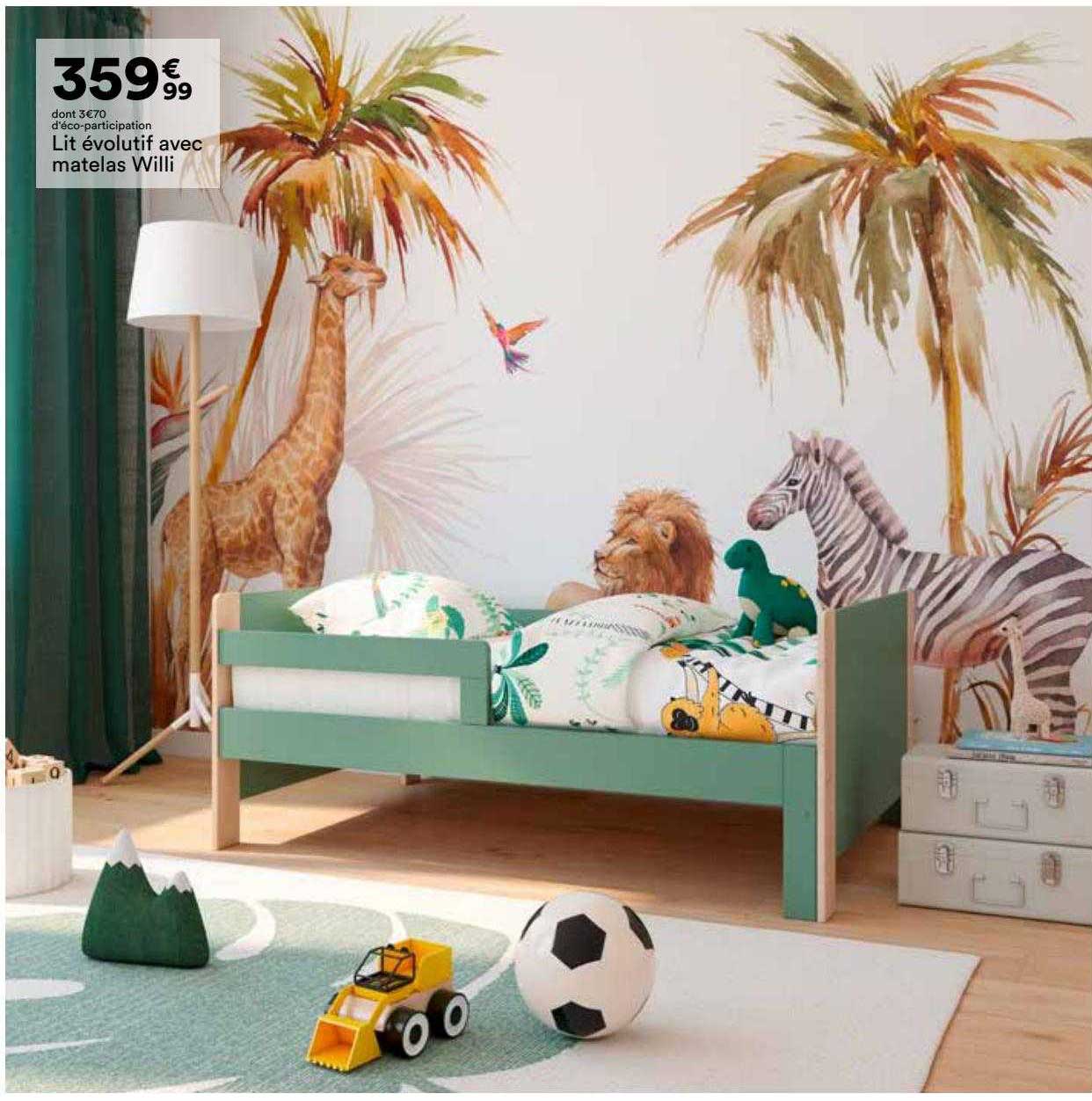 lit evolutif avec matelas willi