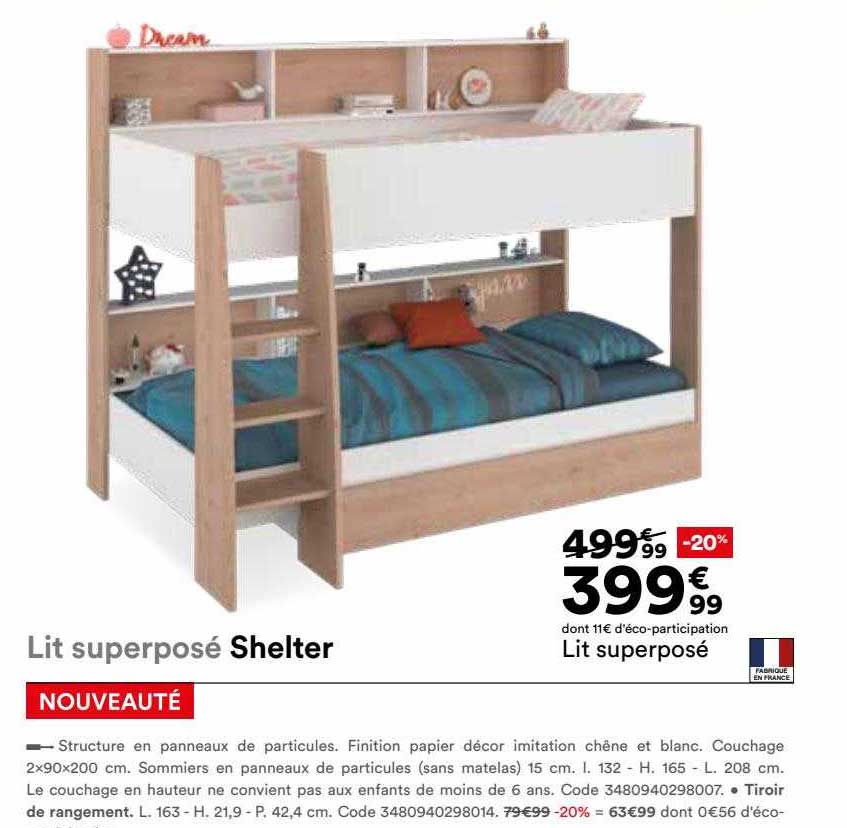 lit superpose shelter